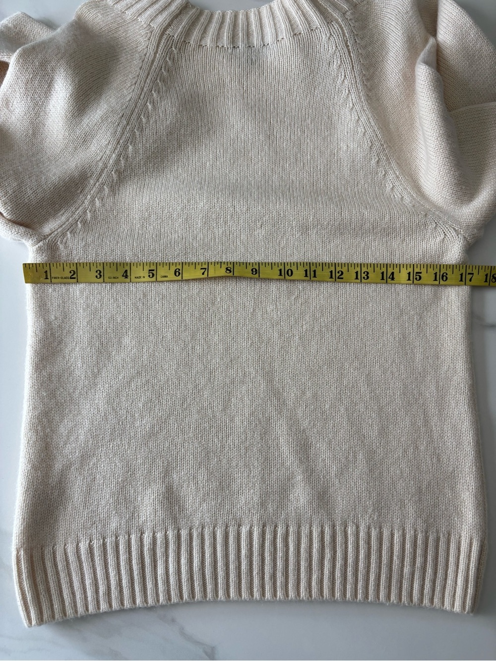 J. Crew Cream Crewneck Sweater with Rhinestone Buttons Sz S Wool blend - Picture 7 of 9